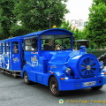 The blue tourist train